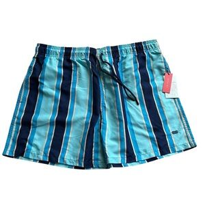 Le Club Striped Haya Blue Swim Shorts XXL